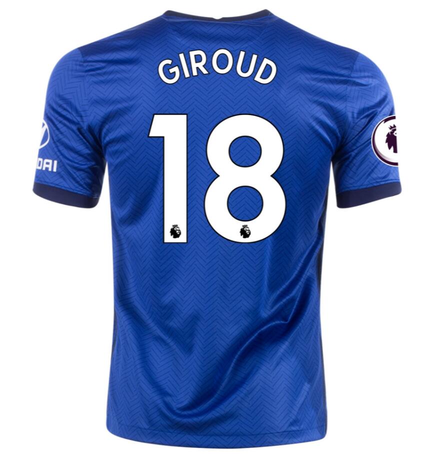 Chelsea Home Kit Soccer Jersey OLIVIER GIROUD #18 2020/21